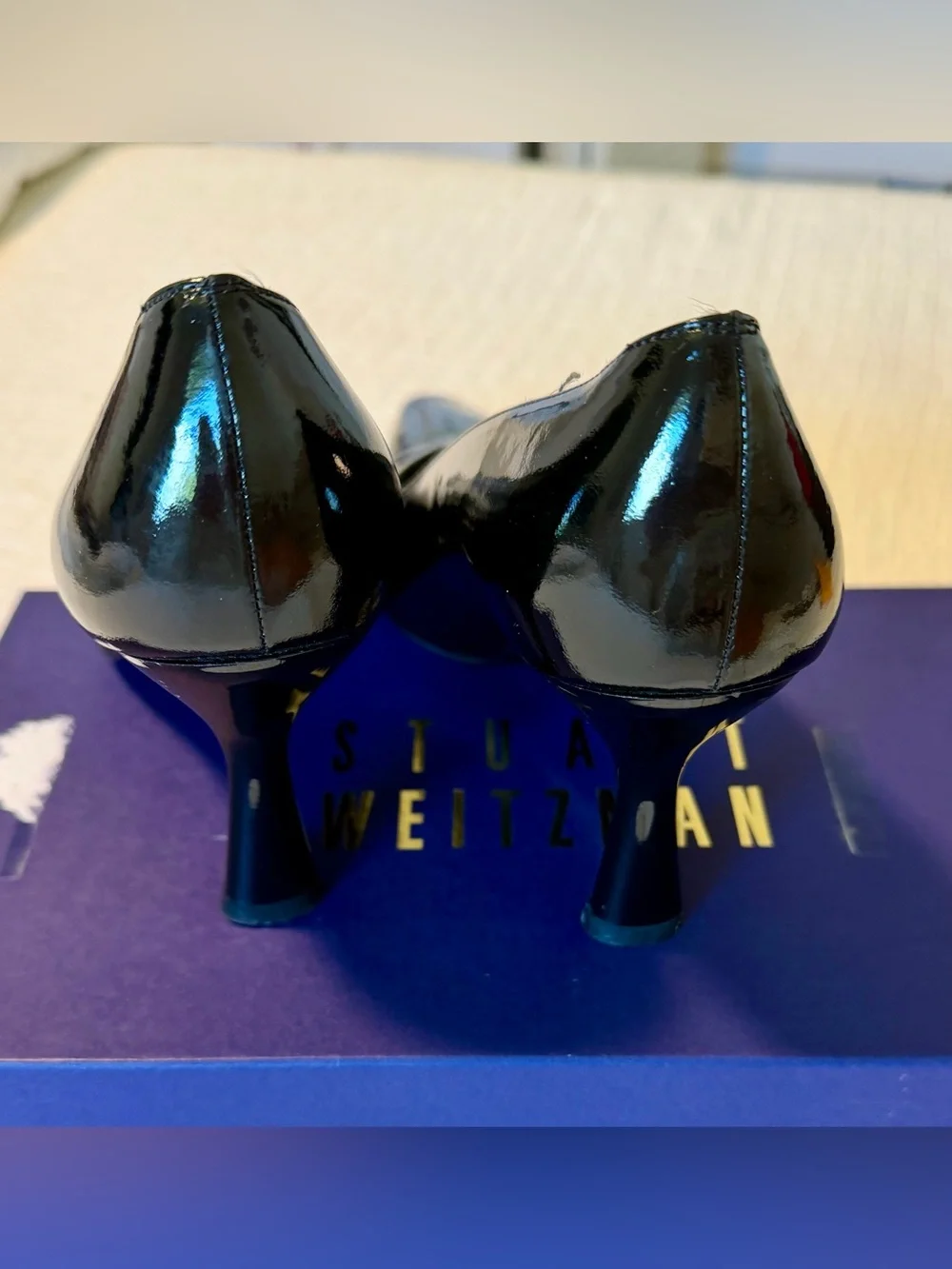 Stuart Weitzman Black Patent Pumps